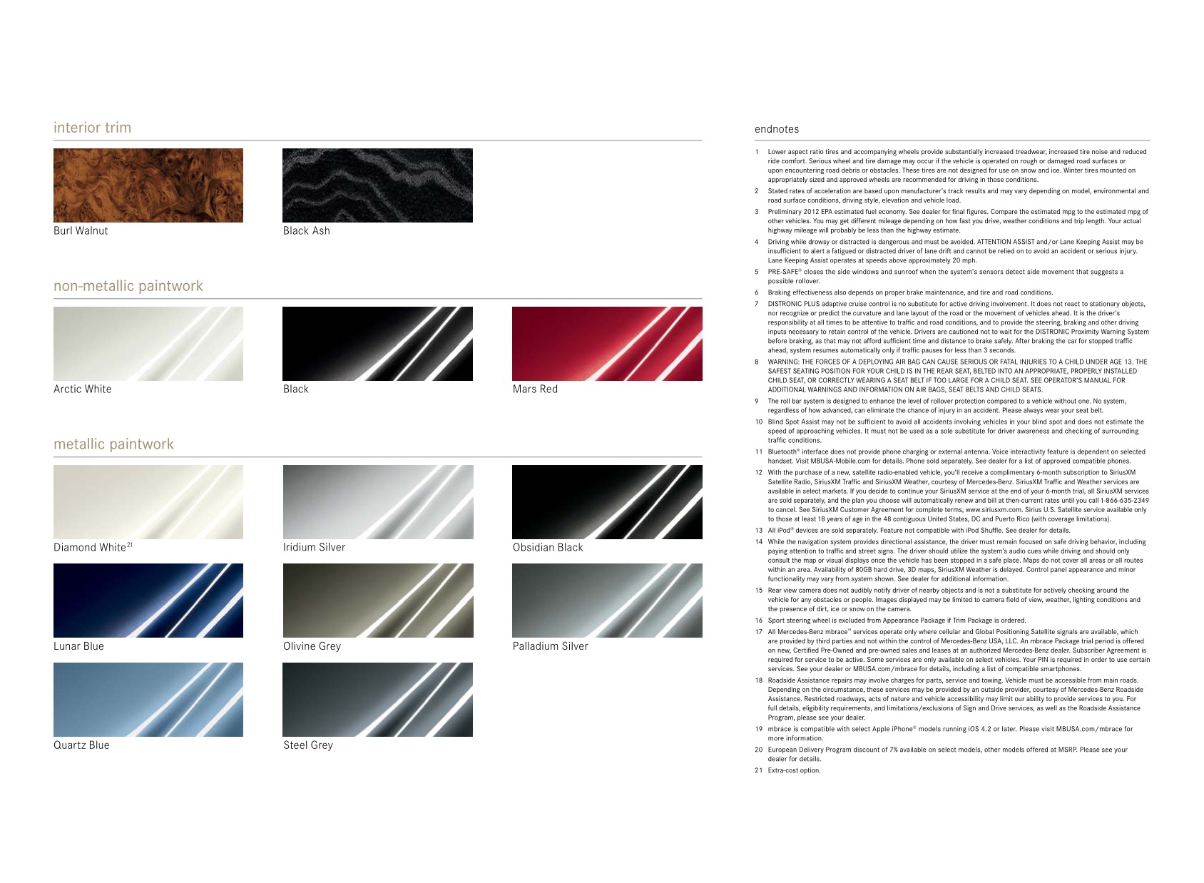2012 Mercedes-Benz E-Class Coupe Convertible Brochure Page 24